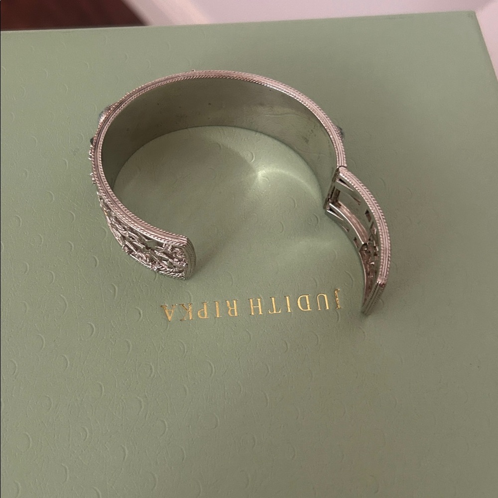 Judith Ripka Silver Bracelet with Blue Accents - Picture 3 of 5